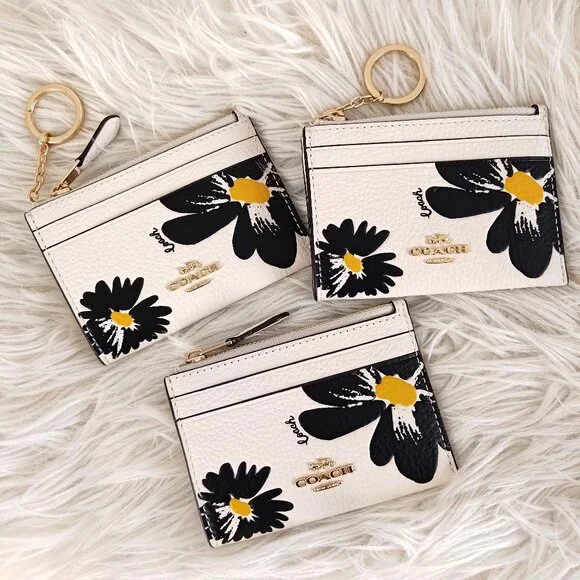 Coach Mini Skinny Id Case With Floral Print CZ595 - Picture 4 of 9